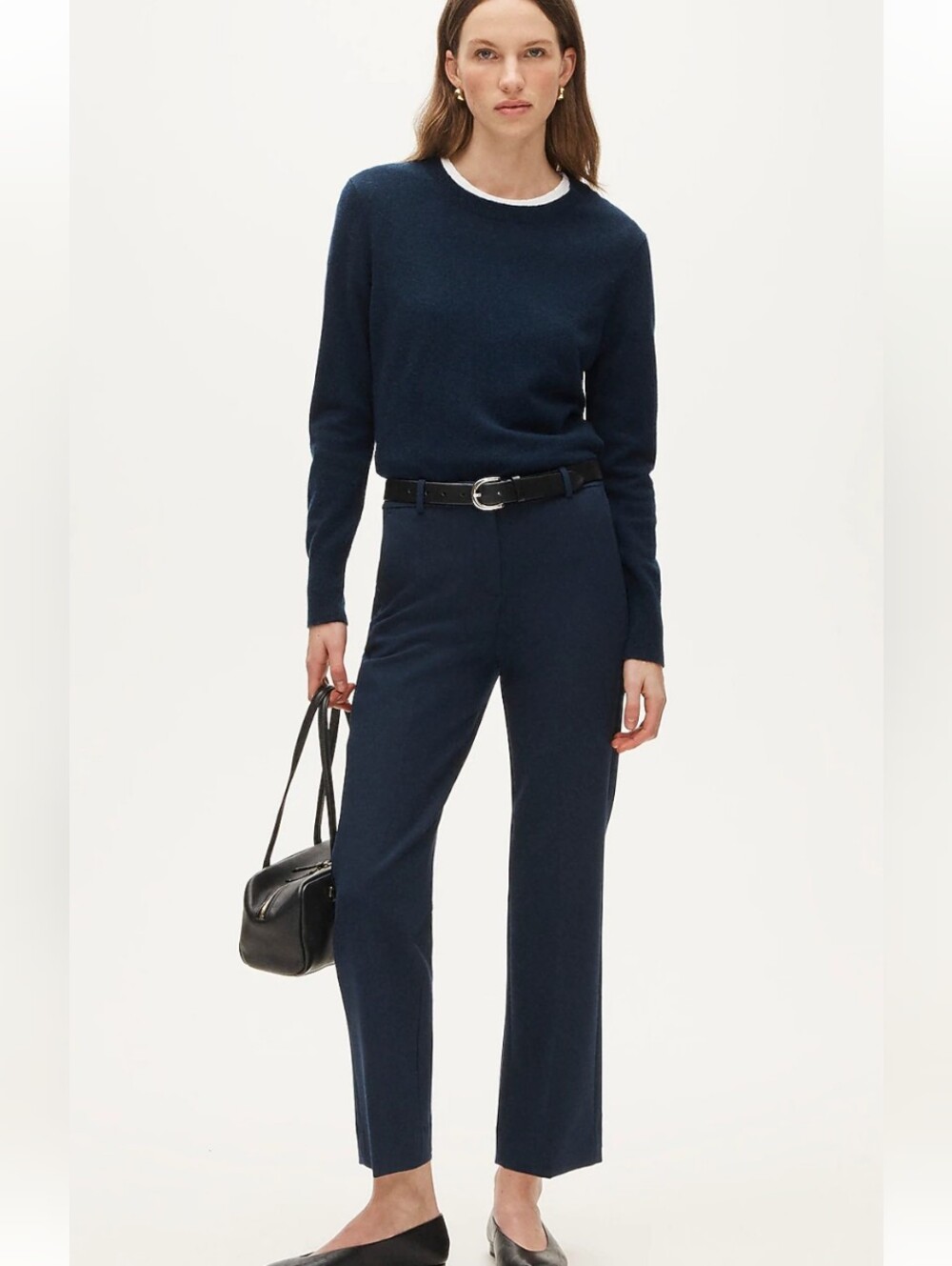 J Crew Petite Kaya pant in four-season stretch CP437 Size 2 Petite Navy